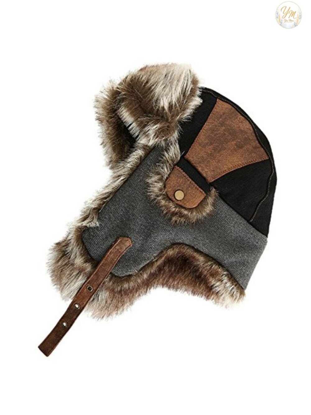 Comhats Winter Trapper Hat Faux Fur Ear Flaps Cold Weather Ski